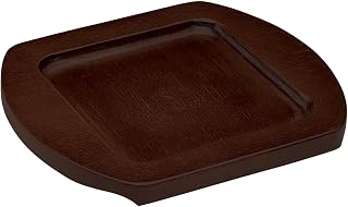Winco CASM-4S Wood Underliner for Platter | Dual handles, Heat-resistant, Restaurant service, Great for Hot Serveware, Table Protection, Plating and Table Service