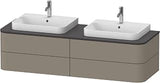 Duravit HP4964B9292 HP4964B Happy D.2 63" Double Wall Mounted Vanity Cabinet Only - Less Vanity Top