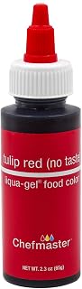 Chefmaster Liqua-Gel Food Color 2.3 oz. - Tulip Red (no taste)