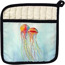 Betsy Drake PT1095 Colorful Jellyfish Pot Holder