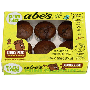 Double Chocolate Muffin 6ct by Abe's – 5.5 Ounce (Pack of 1), Model 0044261496745