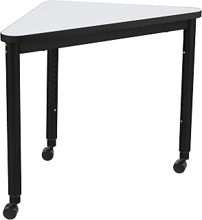 Learniture Profile Series Triangular Mobile Whiteboard Collaborative Desk