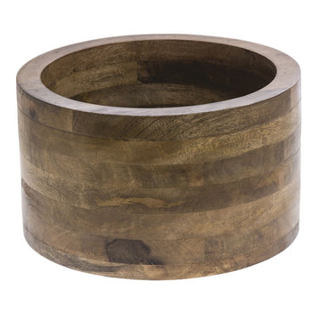 Display Riser Wooden Mango Wood - 12"Dia x 7"H by HUBERT – Wood, Brown, Model MDA-H716-13