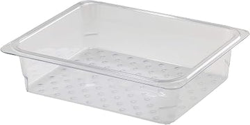 Cambro 23CLRCW135 Clear Colander Food Pan, 1/2 Size, 3” Deep Case of 6