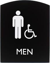 Lorell, LLR02677, Restroom Sign, 1 Each, Black