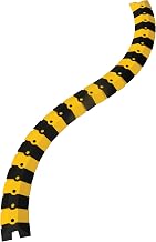 UltraTech 1800 Ultra-Sidewinder Cable Protection System with Endcaps, 40 Length x 3 Width x 3/4 Height, Black and Yellow, Small