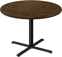 Correll Cafe and Breakroom Table with Walnut Finish BXT42R-01-09-01