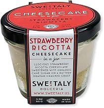 Sweetaly Strawberry Ricotta Cheesecake In A Jar, All Natural,, 3Count (2)
