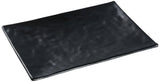 Asian Style Black Pearl Melamine with Matting Surface 10" X 7" RECTANGULAR PLATE box of by Yanco – Large, Melamine, Black, Pack of 48, Model BP-2010