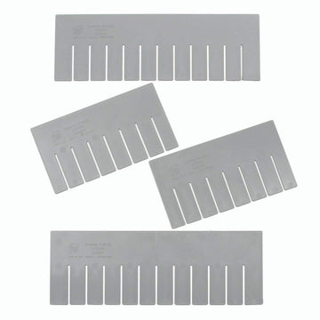 Quantum Width Divider for Plastic Dividable Grid Container DG by QUANTUM STORAGE SYSTEMS – 22"L x 5"W x 3"H, Plastic, Gray, Model DS91035