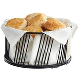 Cal Mil Portland Large Black Basket by CAL-MIL – 10.5 inch Dia. x 5.5 inch Height, Metal, Black, Model 4114-10-13