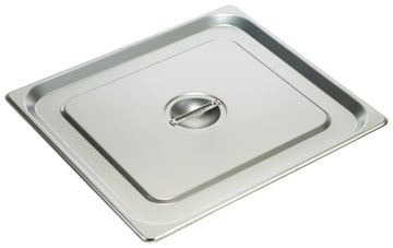 2/3 Size Solid Cover by Winco – Medium, Stainless Steel, Model SPSCTT