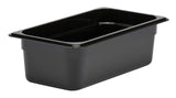 Food Pan 1/3 X 4" Camwear Black Case of by Cambro – 1/3 X 4", 4.0 inches, Plastic, Black, Pack of 6