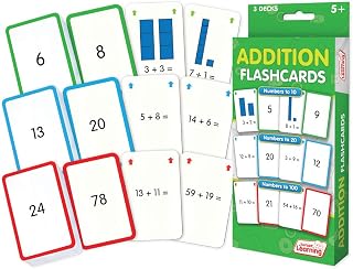 Junior Learning JL204 Addition Flashcards Medium
