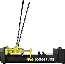 Sun Joe Cordless Manual Hydraulic Steel Beam Log Splitter, Portable and Compact, 10 Ton Capacity - Wood Splitting Machine and Equipment for Fireplace, Firewood, & Fire Stove Logs, LJ10M | Portable Compact Steel Beam Splitter for Fireplace, Firewood & Fire Stove Logs