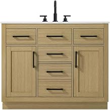 Alden 42" Single Bathroom Vanity in Honey Brown