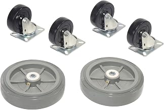 Global Industrial Caster Kit for Global Wood & Steel Deck Narrow Aisle Platform Trucks