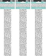 Black Messy DOTS EZ Border, 48 FEET PER Pack, 3PK