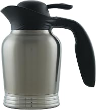 Service Ideas Ergoserv Carafe, Vacuum Insulated, 20oz, Stainless Steel | 10-00006-000 in 0.6 Liter, Brushed Finish