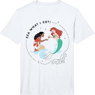 Disney Princess Moana and Ariel Sea What I Got Performance T-Shirt