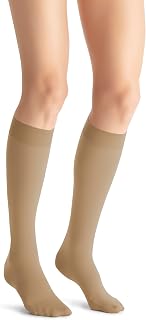 JOBST Opaque SoftFit 15-20 mmHg Closed Toe Knee High Compression Stocking, Natural, Large