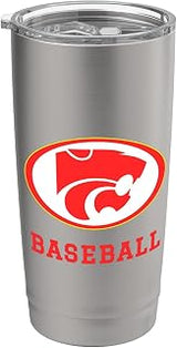 Carlisle High School Wildcats Baseball Stainless Steel Insulated Tumbler