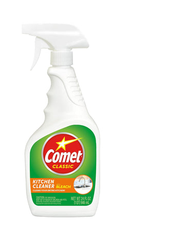 with bleach spray kitchen by Comet – 24 Ounce (Pack of 1), Clear