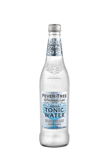 Nat Light Tonic Water (8x16.9OZ ) by Fever-Tree – 16.9 Fl Oz (Pack of 8), clear, Pack of 8