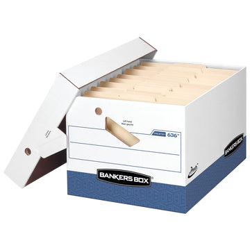 Presto Maximum Strength Letter/Legal by Bankers Box – 15x15x18 inches, Paper, Blue/White, Model 0063610