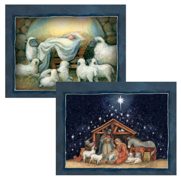 Nativity Assorted Christmas Cards by Susan Winget by Lang – 5.375" x 6.875", Paper, Multi, Model 1008105