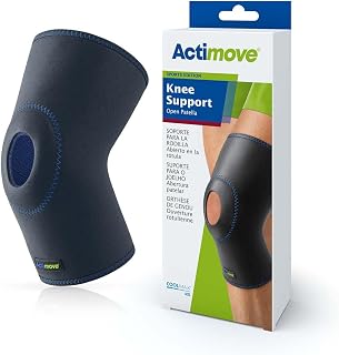 Actimove Sports Edition Knee Brace, Open Patella | Compression Sleeve for ACL MCL Injury Recovery Support, Navy, 3X-Large