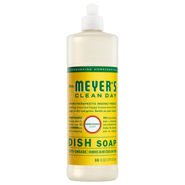 CLEAN DAY Liquid Dish Soap by Mrs. MEYER'S – 16 Fl Oz (Pack of 1), Yellow, Model GHJ-159