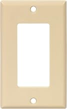 Eaton 2051LA Mid-Size 1-Gang Decorator GFCI Wall Plate with Box, Light Almond Finish