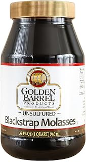 GOLDEN BARREL Unsulfured Blackstrap Molasses, 32 oz