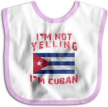 I'm Not Yelling I'm Cuban Baby Girls Boys Burp Cloths