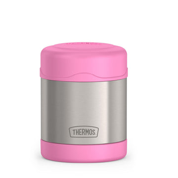 FUNTAINER Kids Food Jar by THERMOS – 10 Ounces, 10.0 fluid_ounces, Stainless Steel, Light Pink, Model F30024SPK6