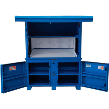 Job Site Steel Field Station/Office by Global Industrial – Steel, Blue, Model DB510