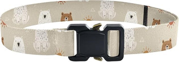 Elastic Waist Belts for Girls Boys Belt Oliver Jeffers style brown bear