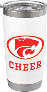 Carlisle High School Wildcats Cheer Stainless Steel Insulated Tumbler