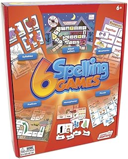 Junior Learning 6 Spelling Games Pack - 24 Educational Literacy Activities