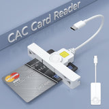 USB C CAC Reader - USB C DOD Military USB Common Access CAC Card Reader - Mini Fold and Portable Smart Card Reader Compatible with Windows by Rocketek – CR335OPENC
