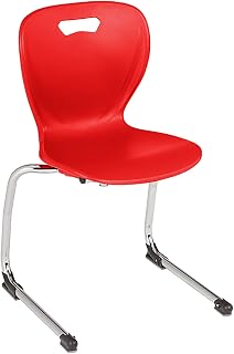 Learniture Shapes Series Cantilever School Chair (18" H) Red