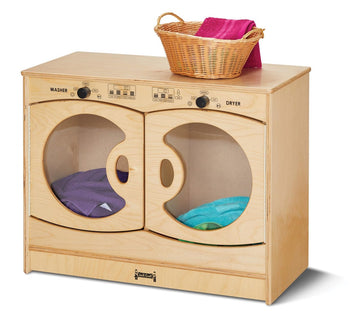 Laundry Center by Jonti-Craft – 30 inches (W) x 23.5 inches (H) x 15 inches (L), Wood, brown, Model 2415JC