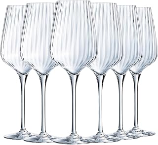 Chef & Sommelier Chef&Sommelier Symétrie Collection 6 Stemmed Glasses 35 cl Made in France Reinforced Packaging | Resistant clear glass, stemware for tasting, dishwasher-safe, made in France