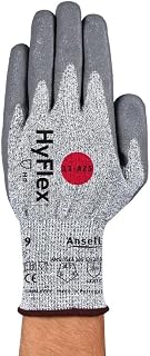 Ansell HyFlex 11‑425 Cut‑Resistant Work Gloves for Automotive, Chemical & Food Processing - Size 6 (XS), Grey & White, Vend Pack (Case of 144)