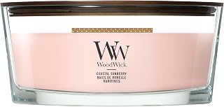 WoodWick Elliptical Candle, Coastal Sunberry, Great Gift for Women