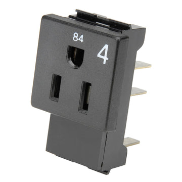 15 Amp Circuit 4 Receptacle by Electri-Cable Assemblies – Alloy Steel, Black, Model 249064