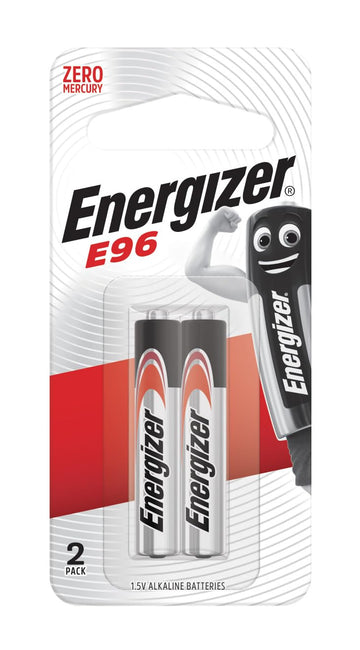 Alkaline Battery (2 pack) by Energizer – 2 Count (Pack of 1), Model E96 AAAA