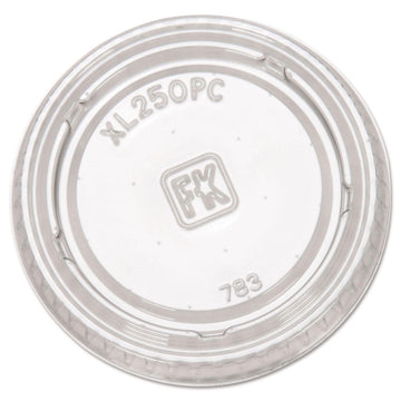 Portion Cup Lids by Fabri-Kal – 1.5 ounces, Polyethylene, Clear, Model FAB XL250PC