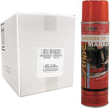 Seymour 12-Pack of 20 Oz Of Sycamore 20-654 Fluorescent Red Stripe Ultra Bright Water-Based Inverted Marker Spray Paint